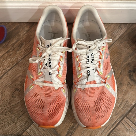 On Women's Cloudeclipse Running Shoes 10 Swiss engineering helion flame/ivory - Picture 8 of 8